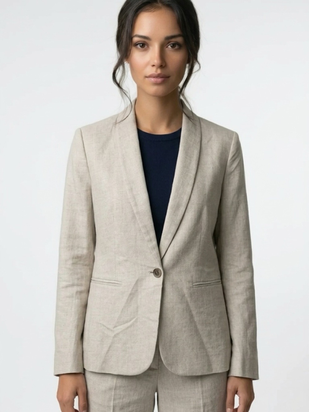 J.CREW • Parke Linen Blazer Jacket Flax Beige NWT($178) Size 4
